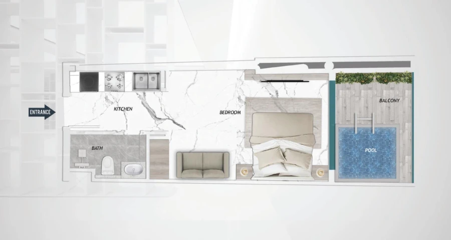 Studio — Studio with Pool Type 2