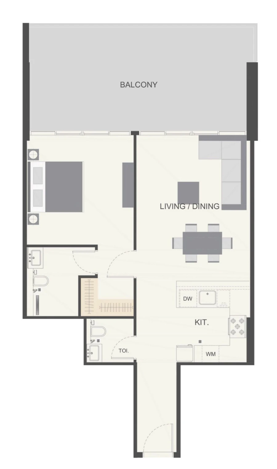 1 BR — 1 Bedroom Apartment - 02 Series