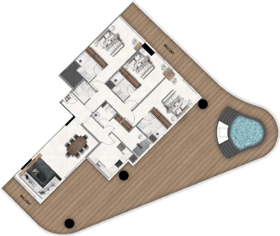 3 BR — 3 Bedroom Type 5