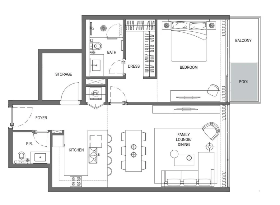 1 BR — 1 Bedroom