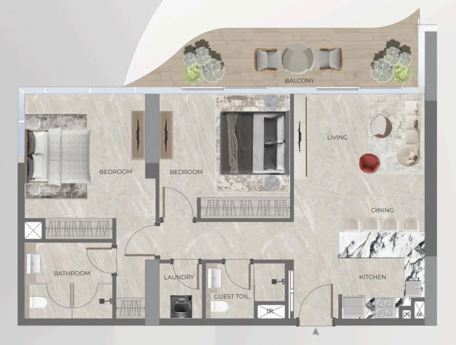 2 BR — Harmony 2 Bedroom