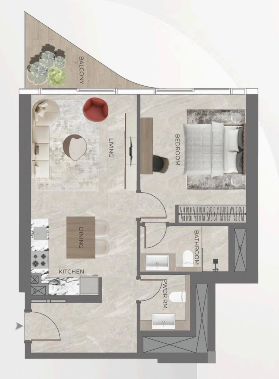 1 BR — Vista 1 Bedroom