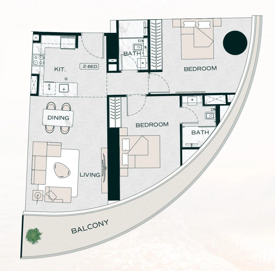 2 BR — 2 Bedroom Type 2