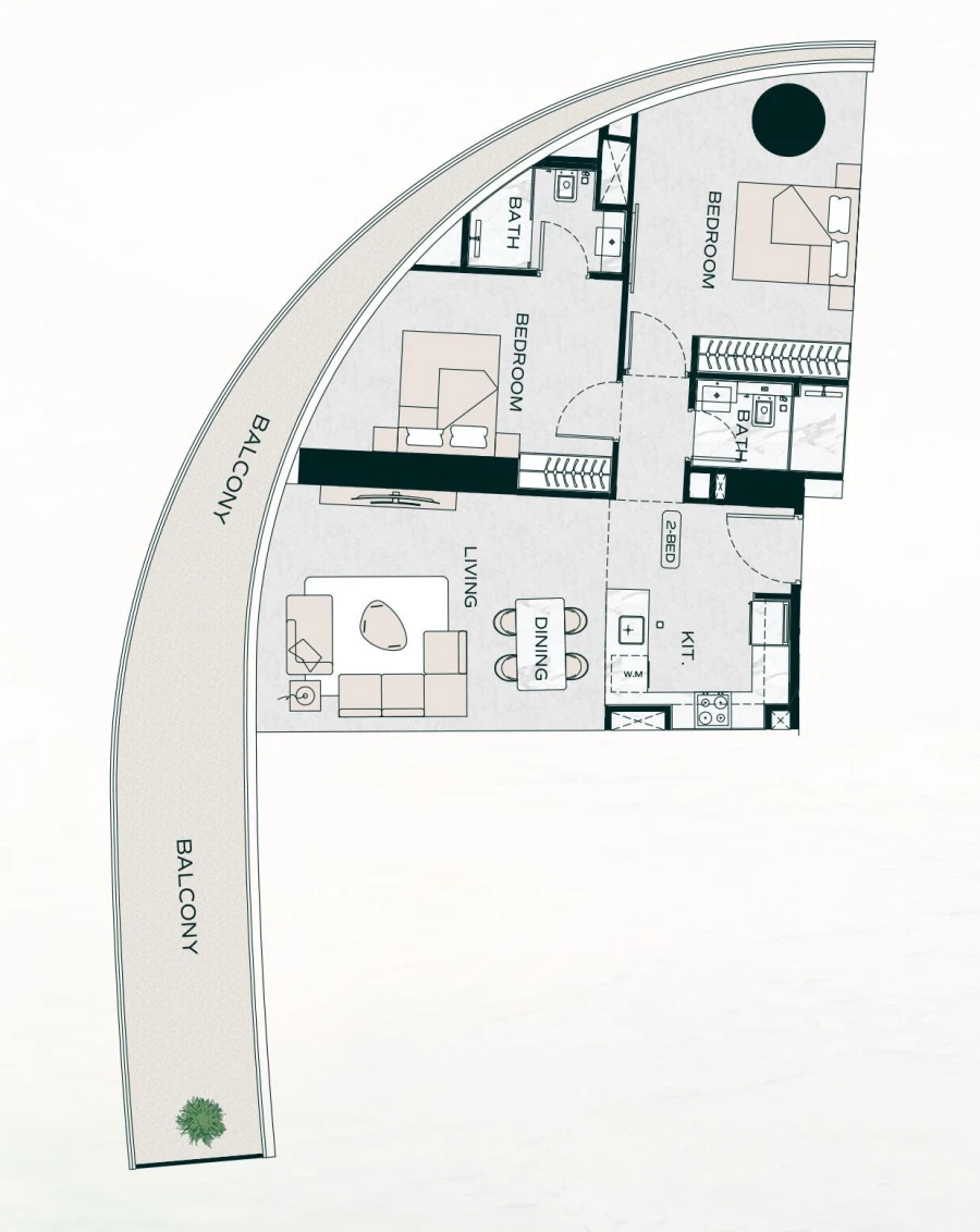 2 BR — 2 Bedroom Type 5