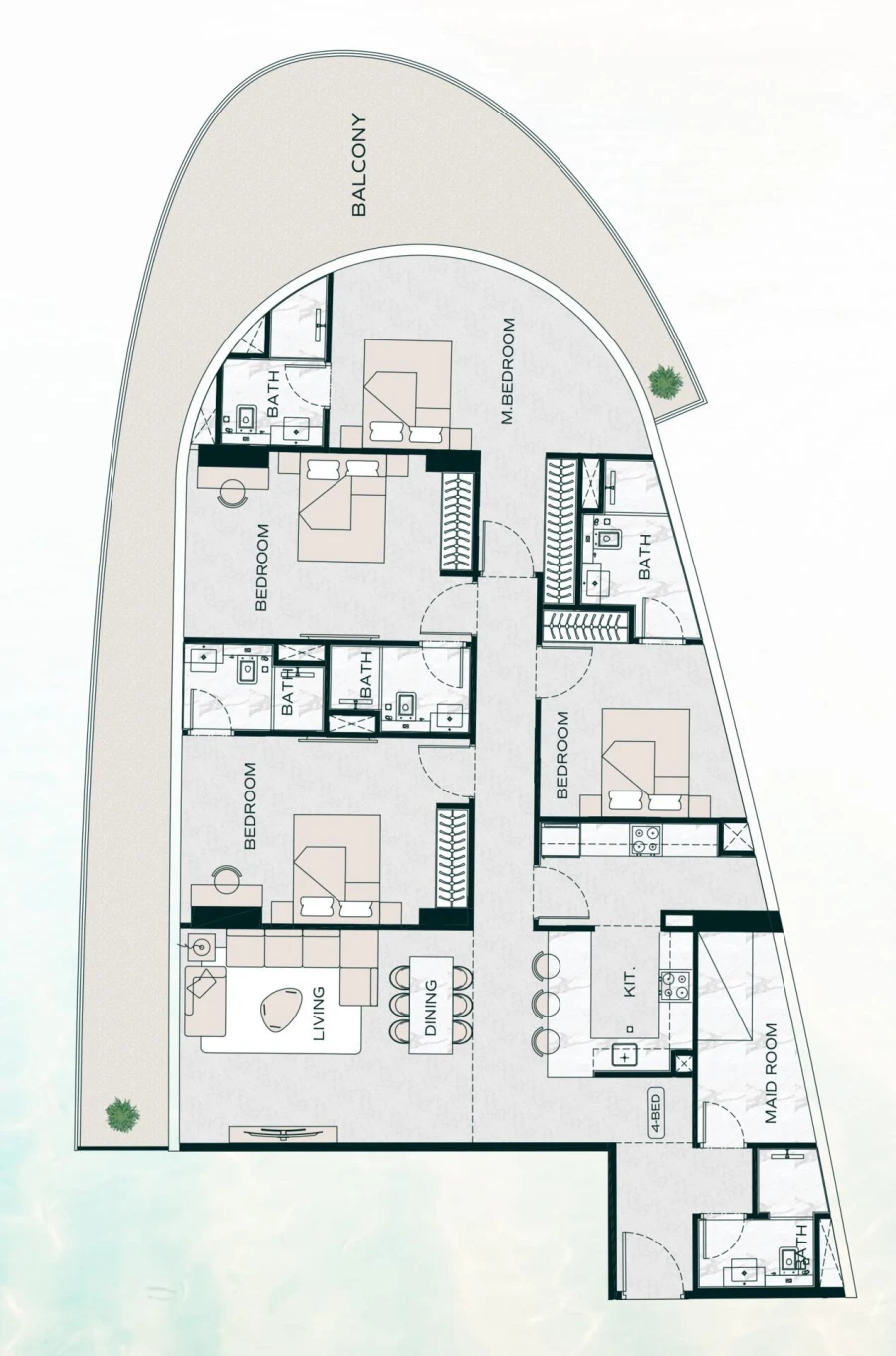 4 BR — 4 Bedroom Type 02