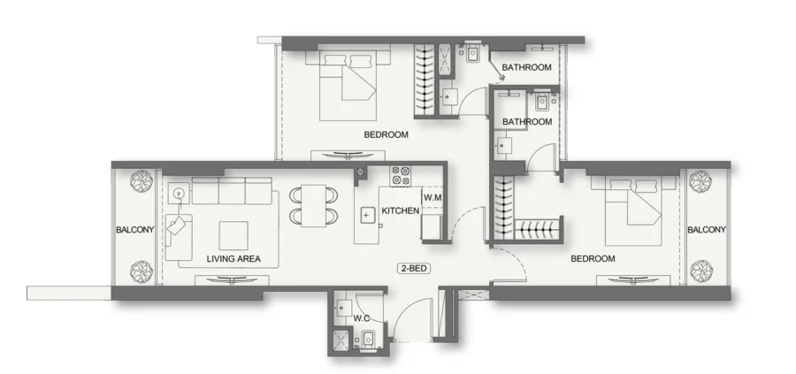 2 BR — 2 Bedroom Type 3