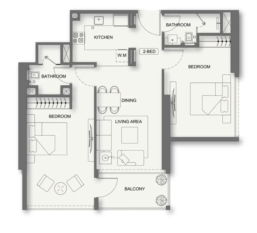 2 BR — 2 Bedroom Type 4