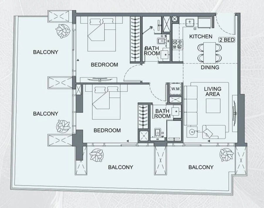 2 BR — 2 Bedroom Type 02