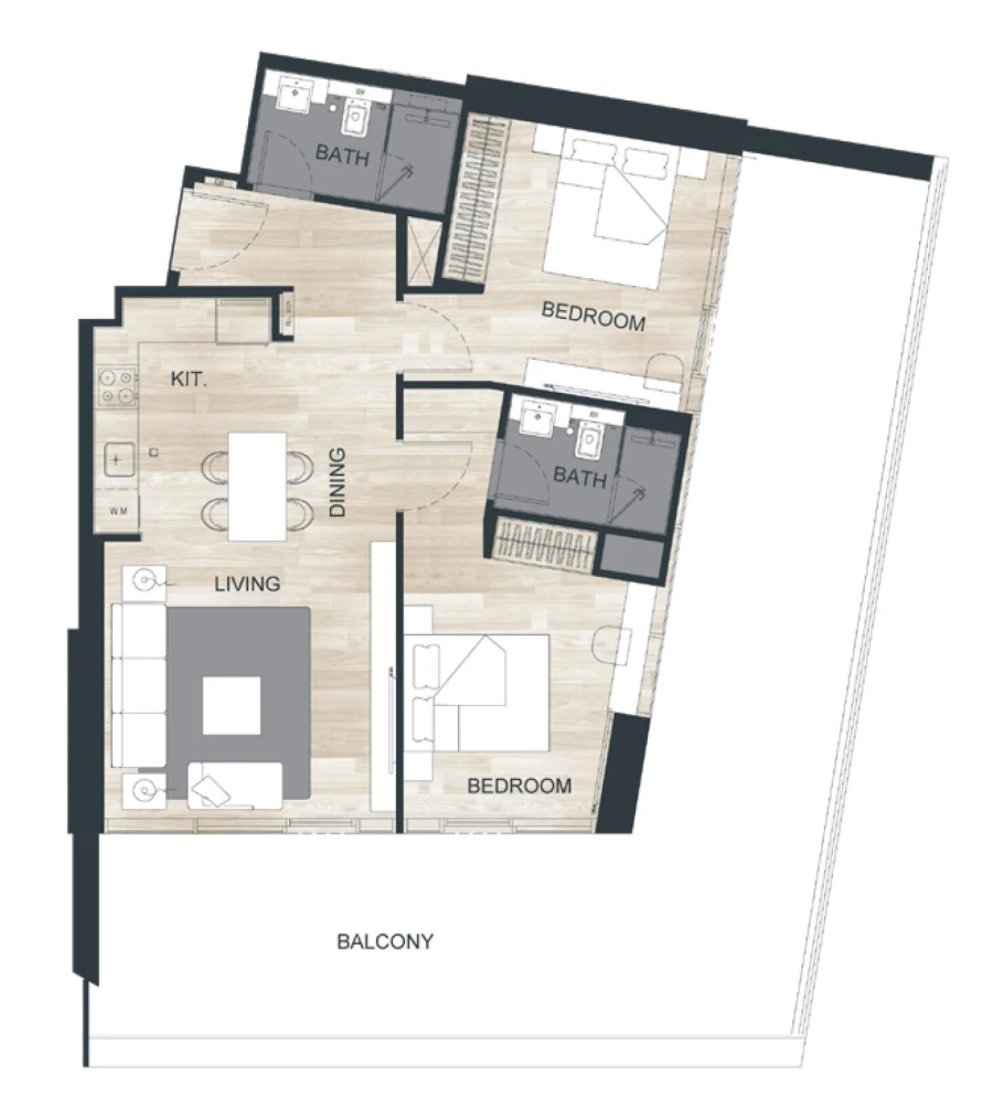 2 BR — 2 Bedroom Type 3