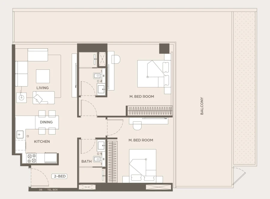 2 BR — 2 Bedroom Type 2