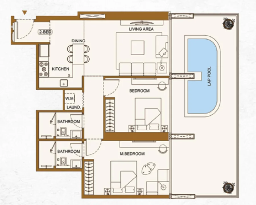 2 BR — 2 Bedroom Type 2