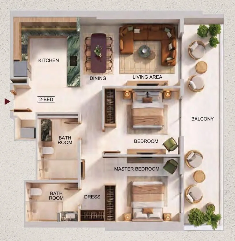 2 BR — 2 Bedroom Type 01