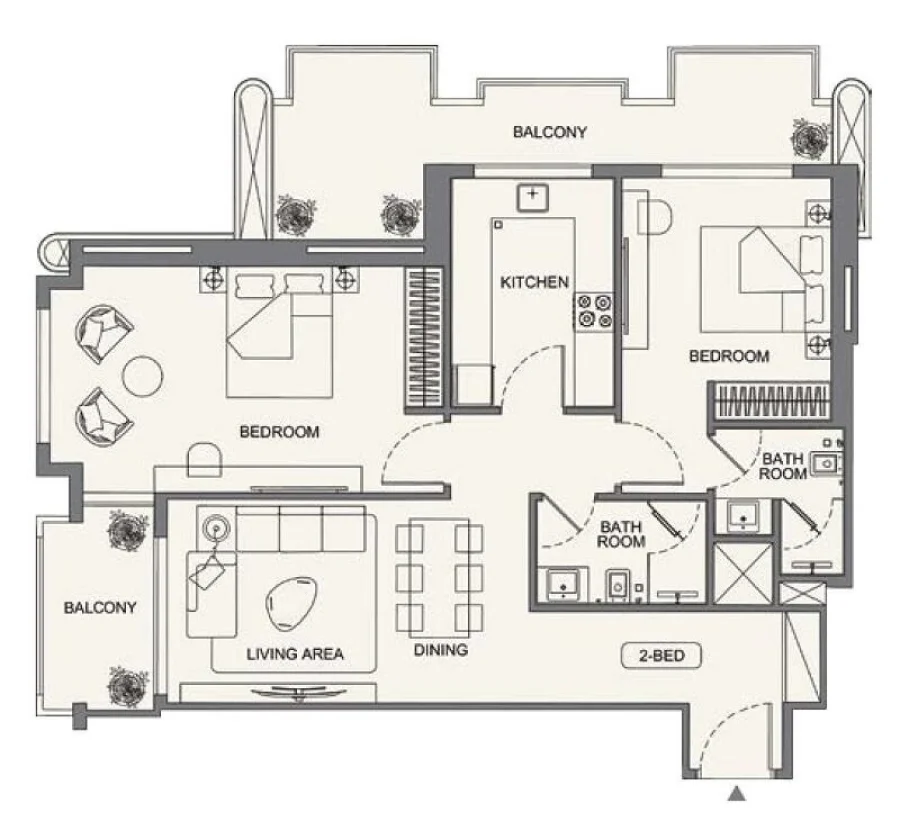 2 BR — 2 Bedroom Type 01