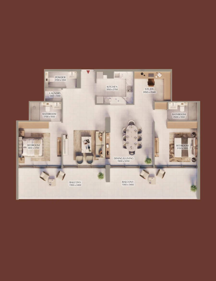 2 BR — 2.5 Bedroom Type 3
