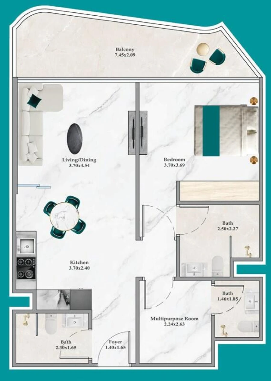 1 BR — FLEX 1 Bedroom PREMIUM