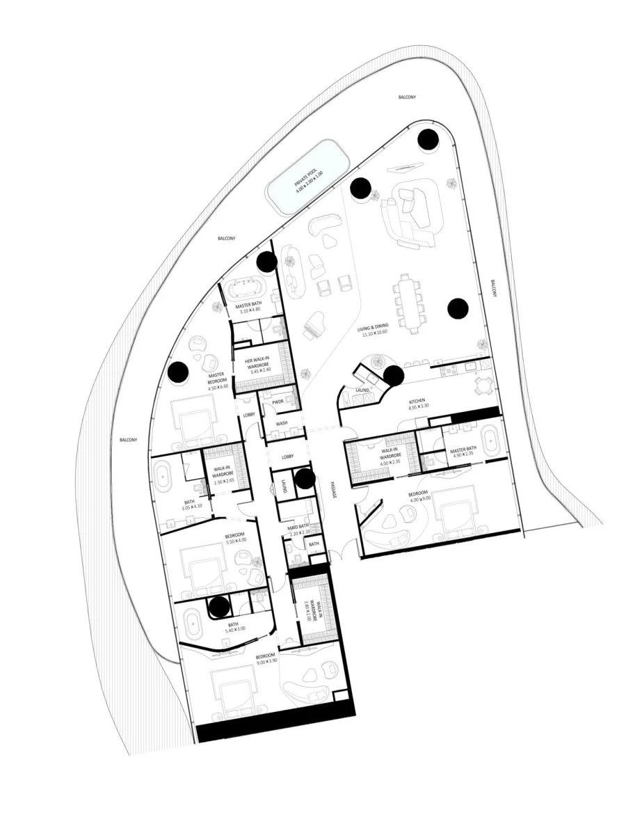 4 BR — Monaco - 4 Bedrooms Mansion
