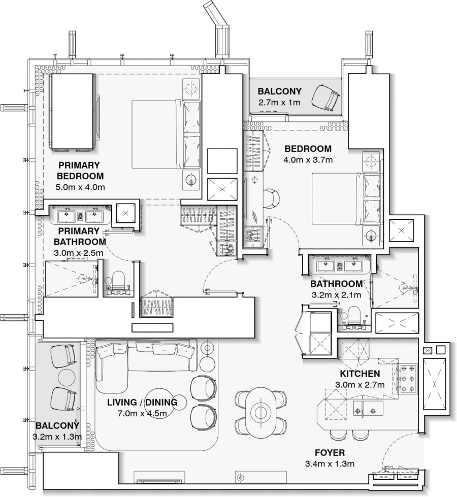 2 BR — Two Bedroom 4