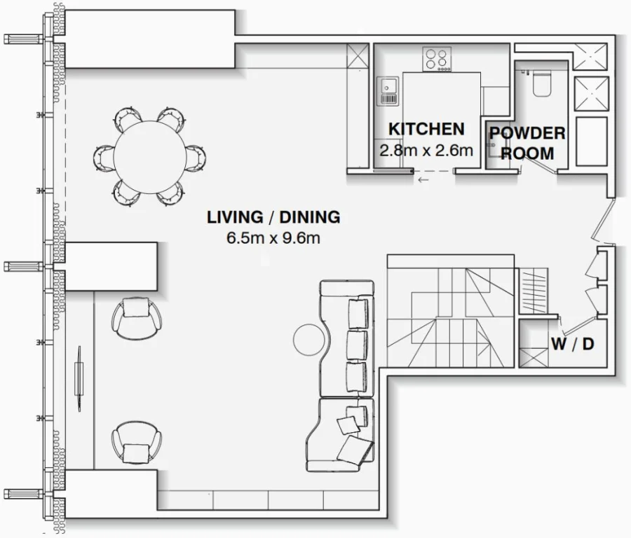 1 BR — One BR Penthouse 3