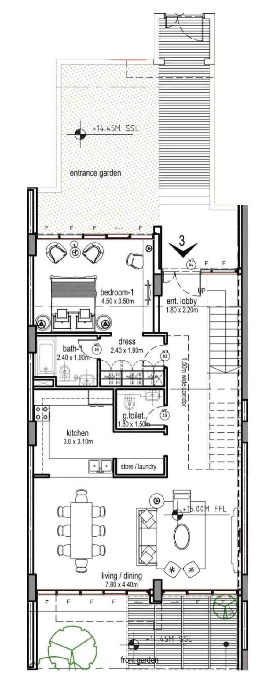 3 BR — Penthouse