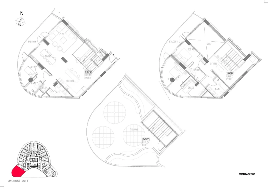 2 BR — Apartment Layout