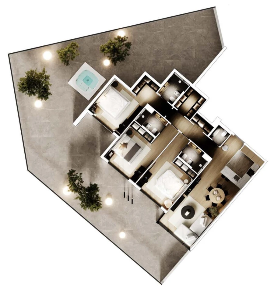 3 BR — 3 Bedroom Unit 102