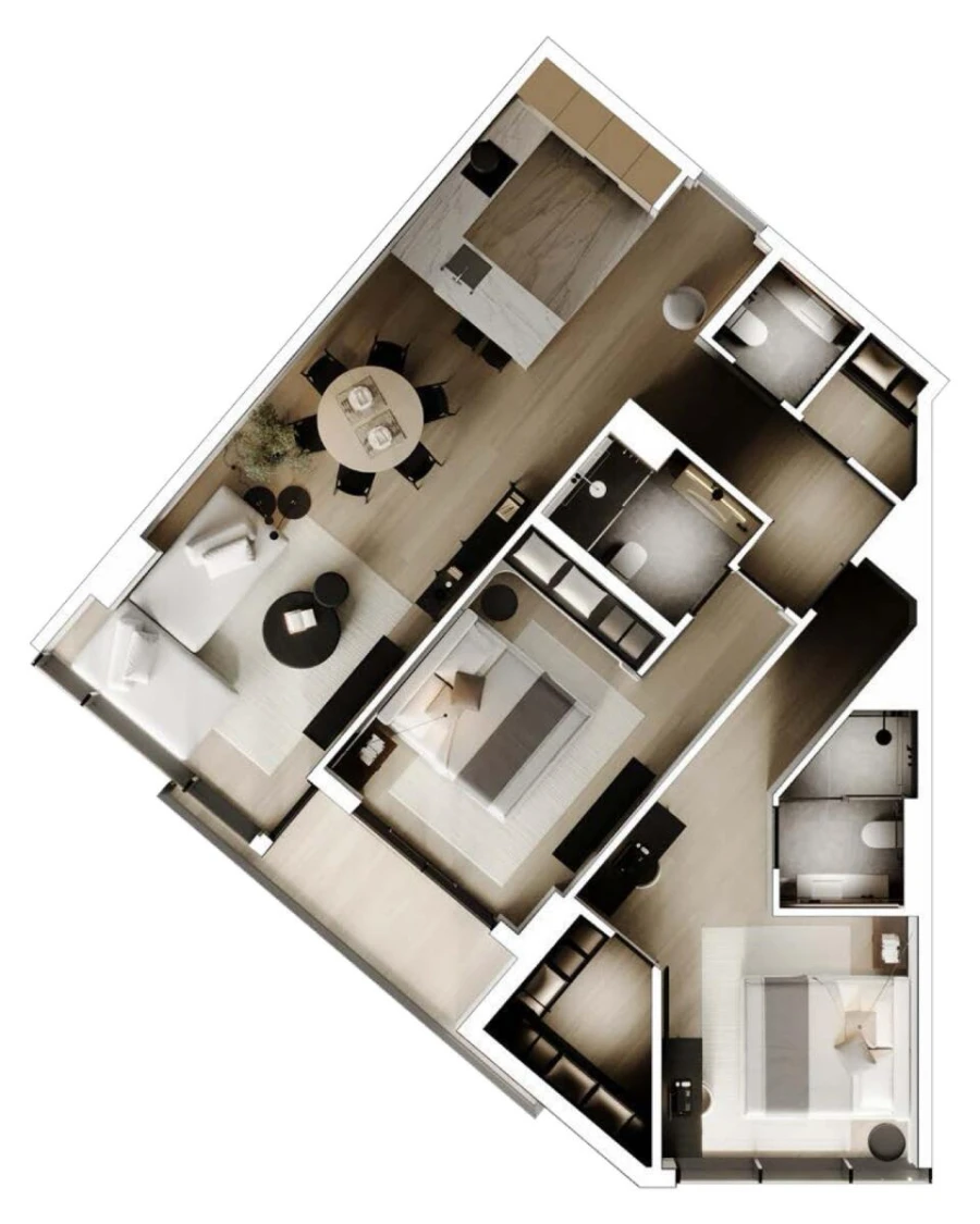 2 BR — 2 Bedroom Type 03-2