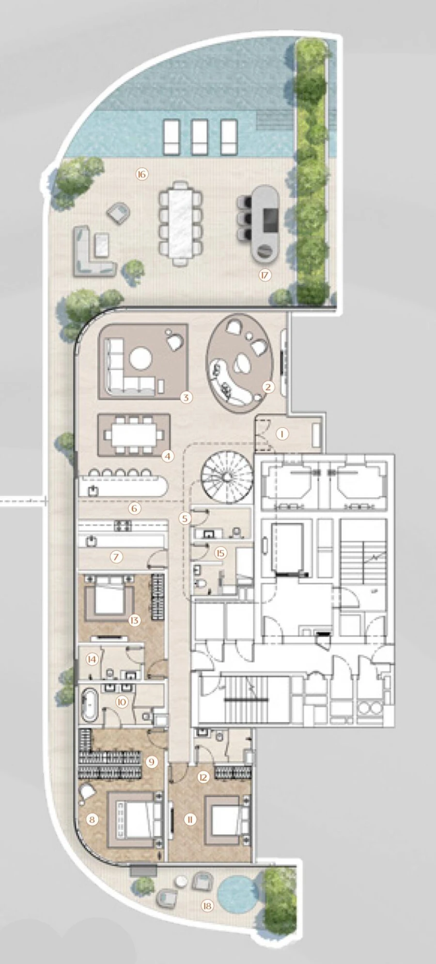 3 BR — 3 Bedroom Sky Villas Type C