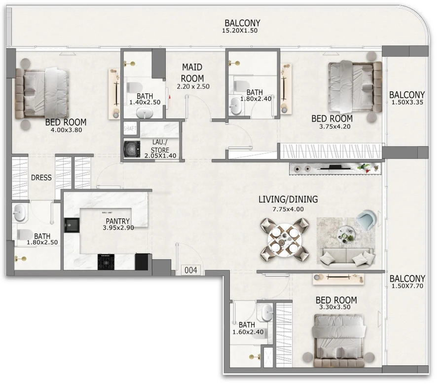 3 BR — 3 Bedroom