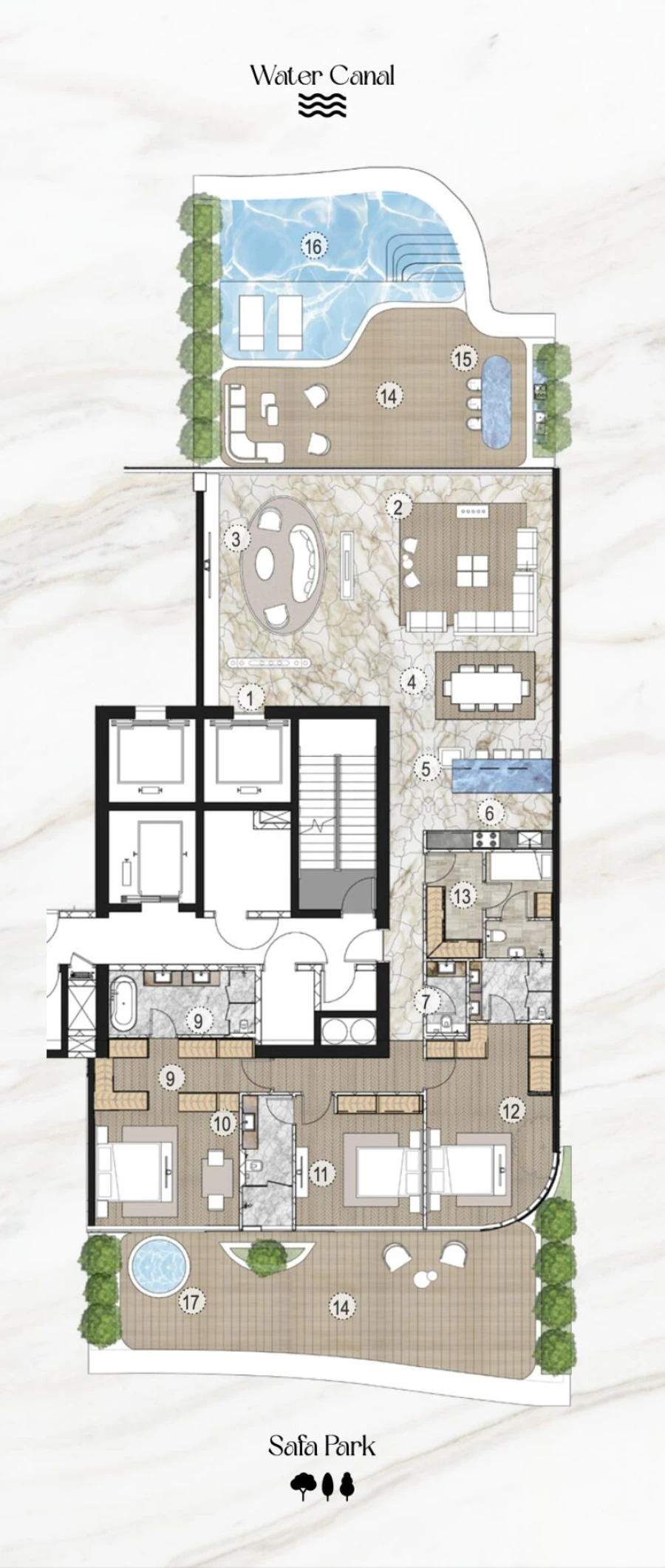 3 BR — 3 Bedroom Penthouse Type A