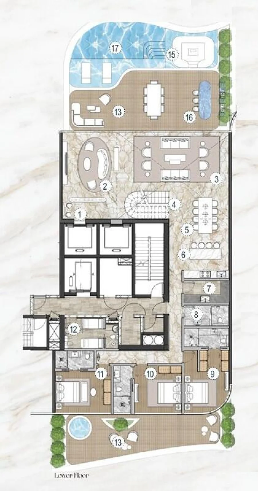 4 BR — 4 Bedroom Sky Villa Type A