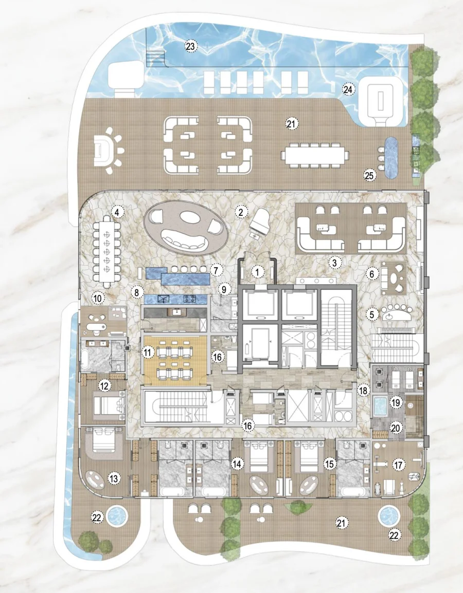 6 BR — 6 Bedroom Sky Mansion Type B