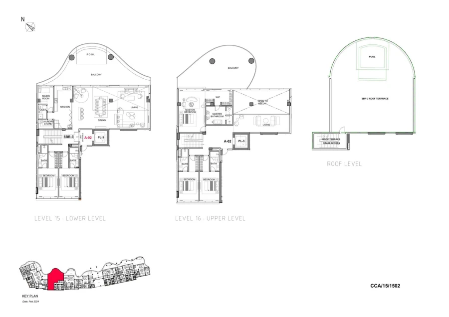 5 BR — Unit Layout