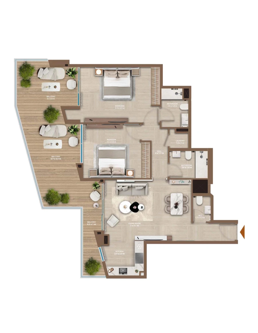 2 BR — 2 Bedroom