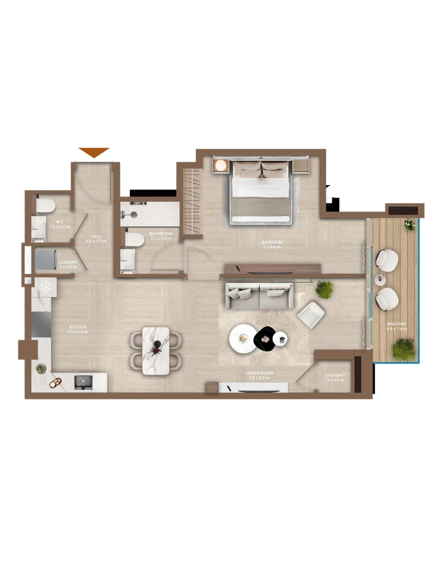 1 BR — 1 Bedroom