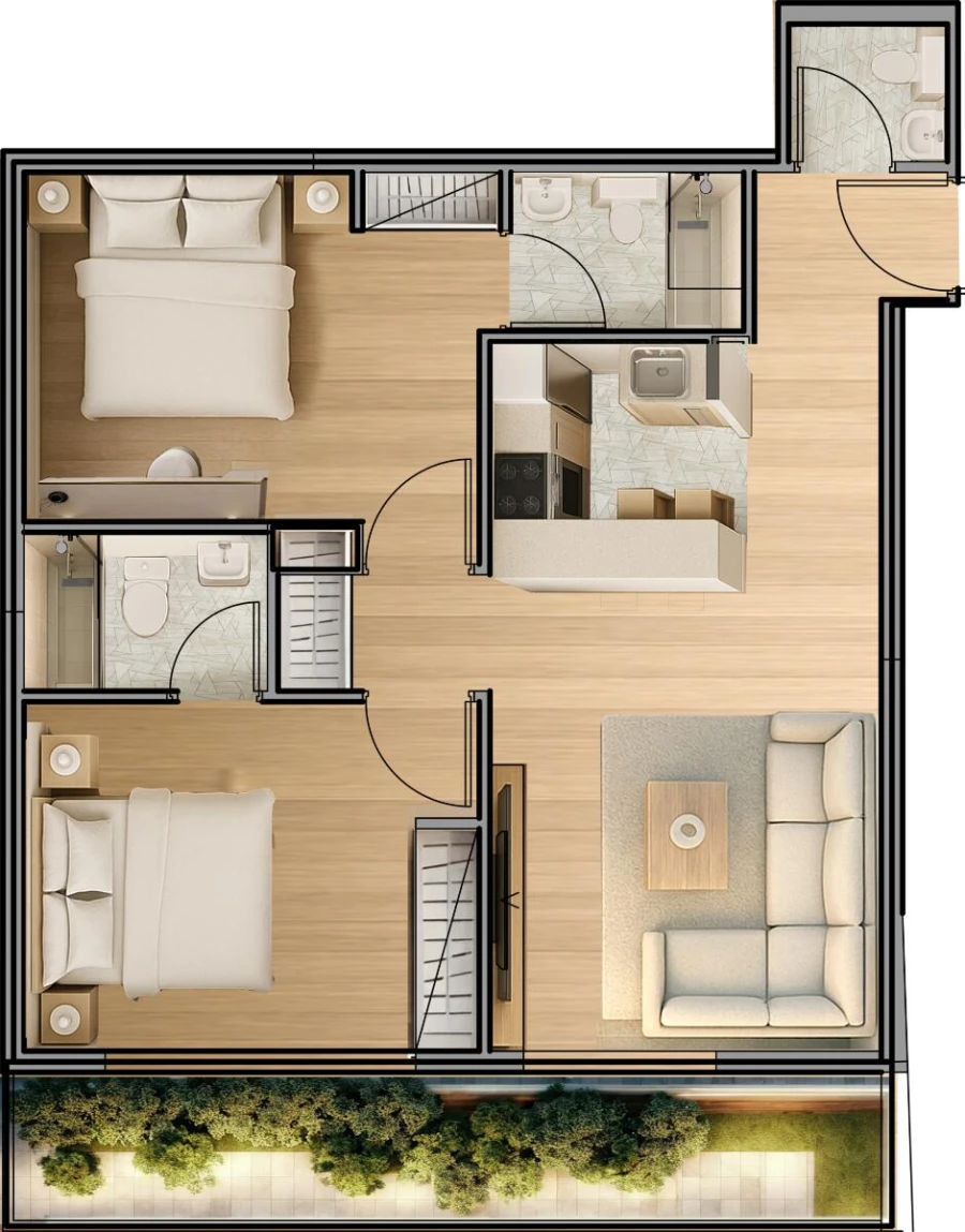 2 BR — 2 Bedroom