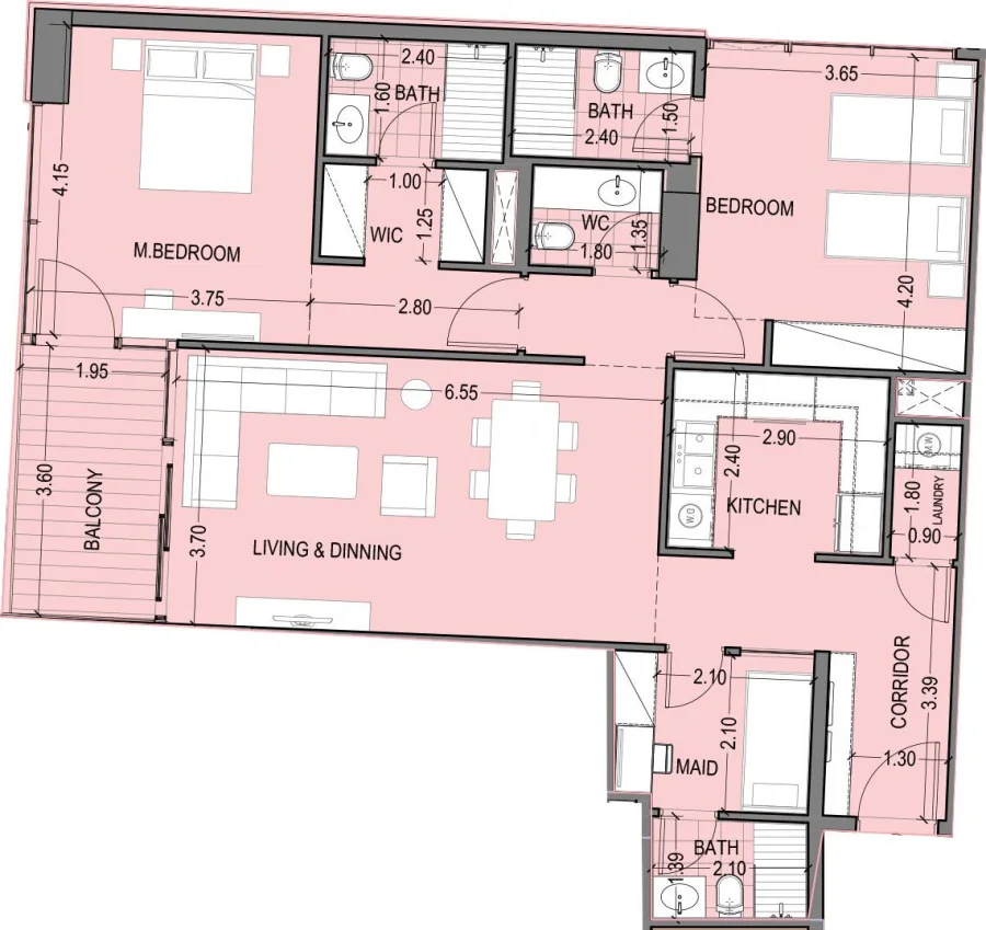 2 BR — 2 Bedroom Type 2