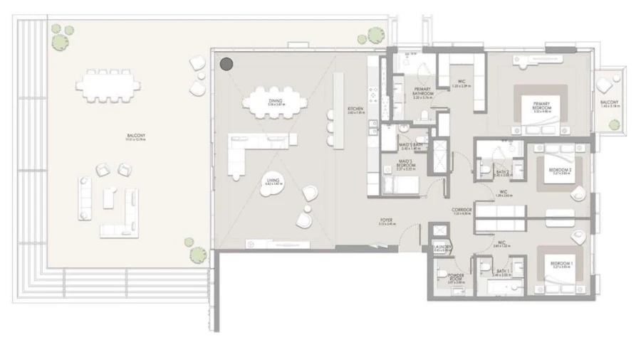 3 BR — 3 Bedroom Type C