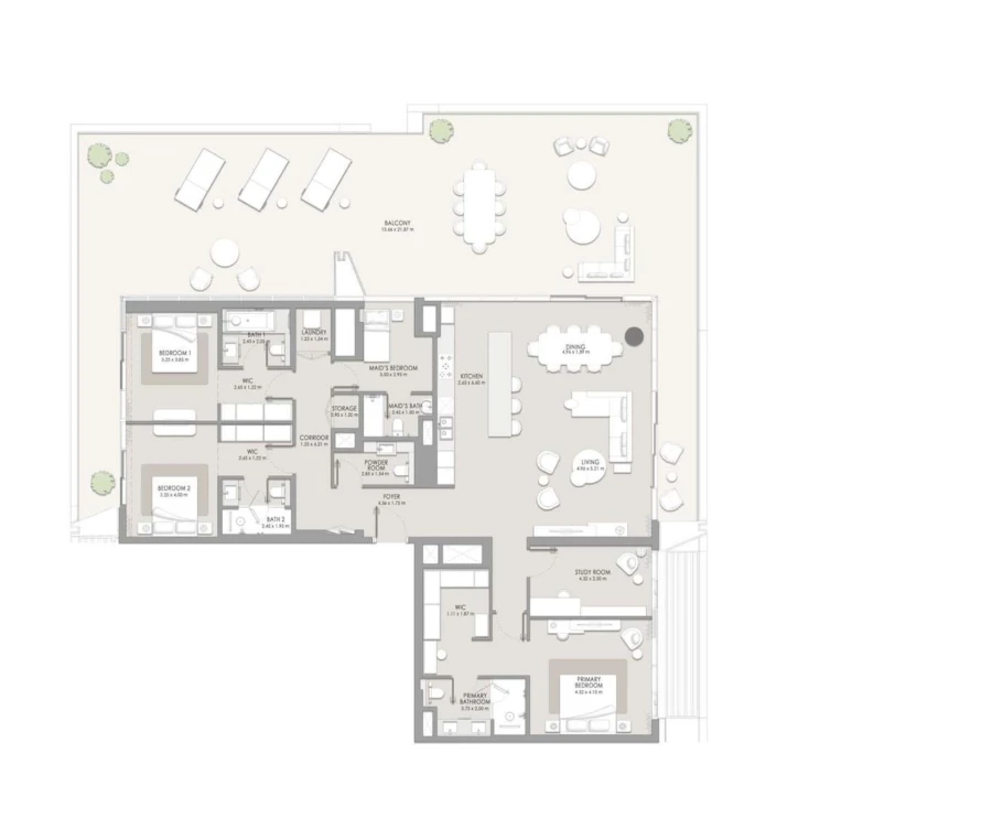 3 BR — 3 Bedroom Type E M