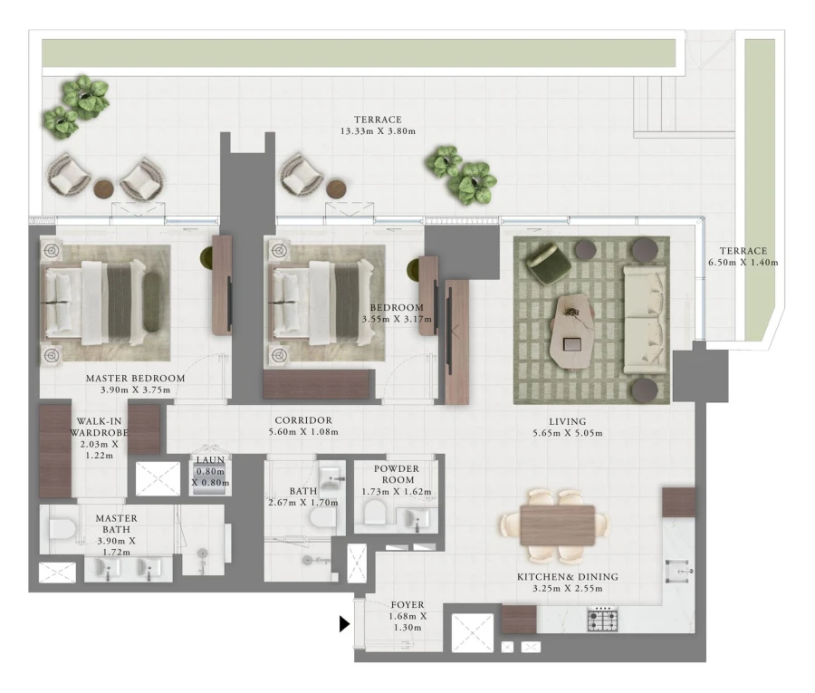 2 BR — 2 Bedroom Type E1.1