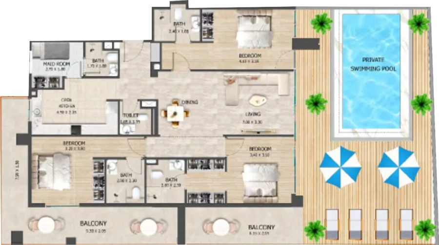 3 BR — 3 Bedroom