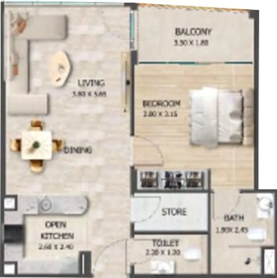 1 BR — 1 Bedroom