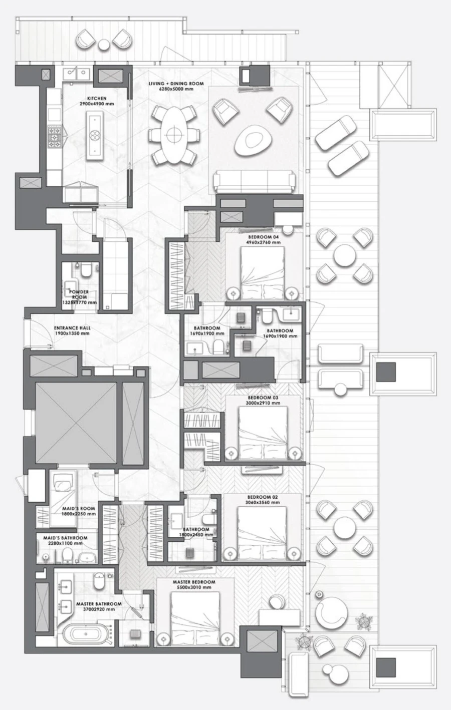 4 BR — 4 Bedroom Series F3-10 04