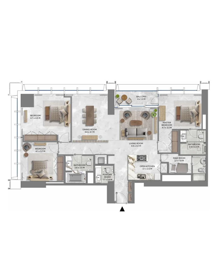 3 BR — 3 Bedroom