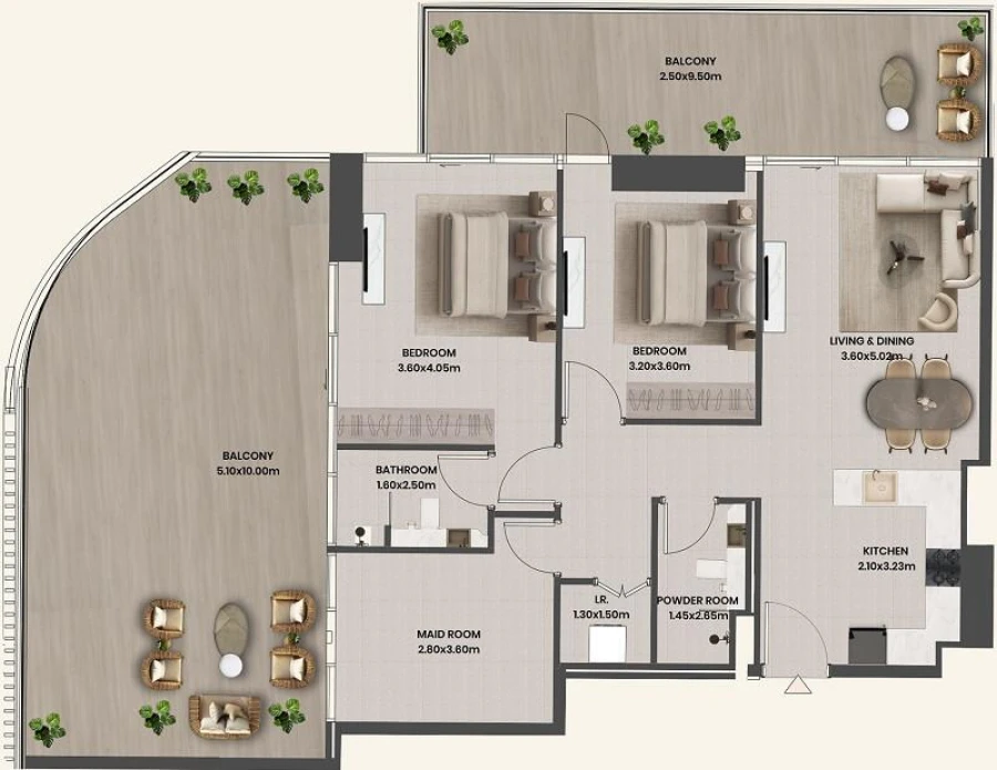 2 BR — 2 Bedroom