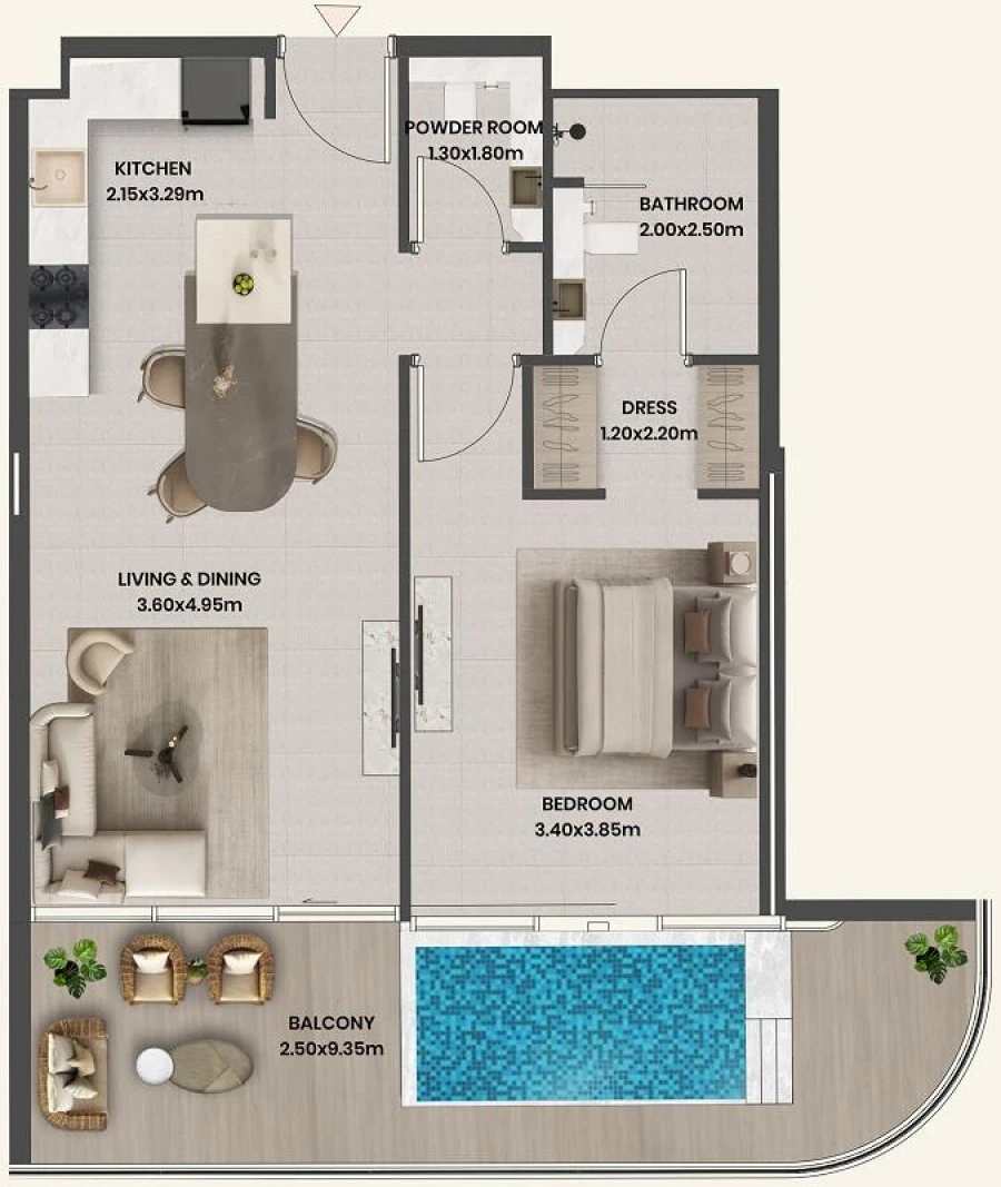 1 BR — 1 Bedroom