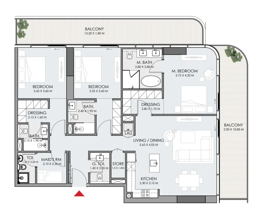 3 BR — UNIT 3B-A