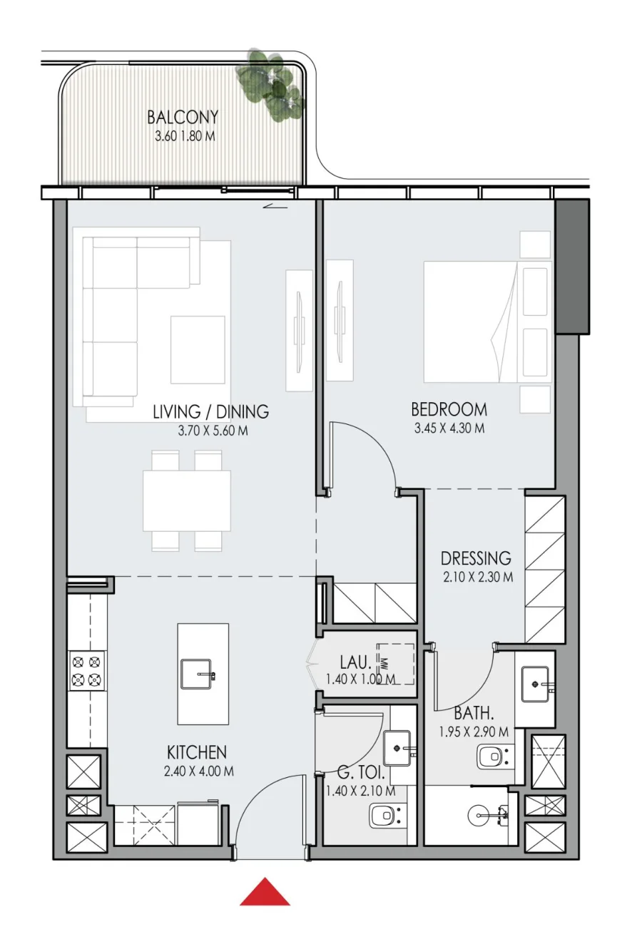 1 BR — UNIT 1B-A