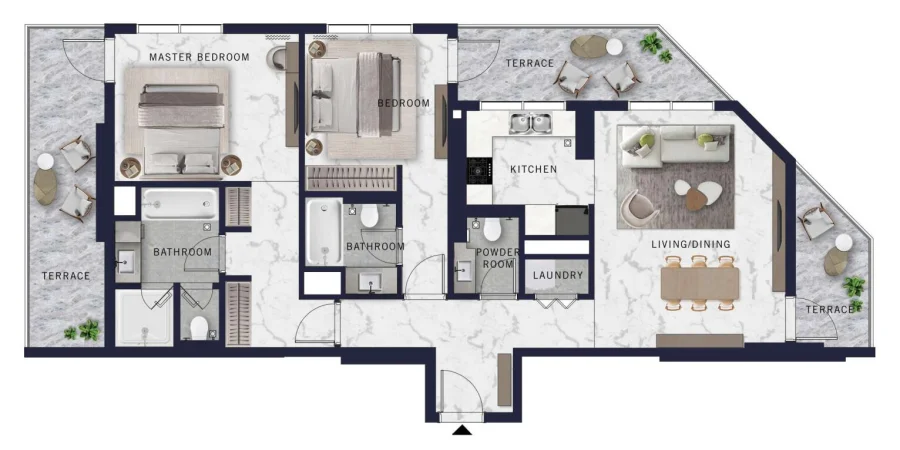 2 BR — 2 Bedroom Type 2