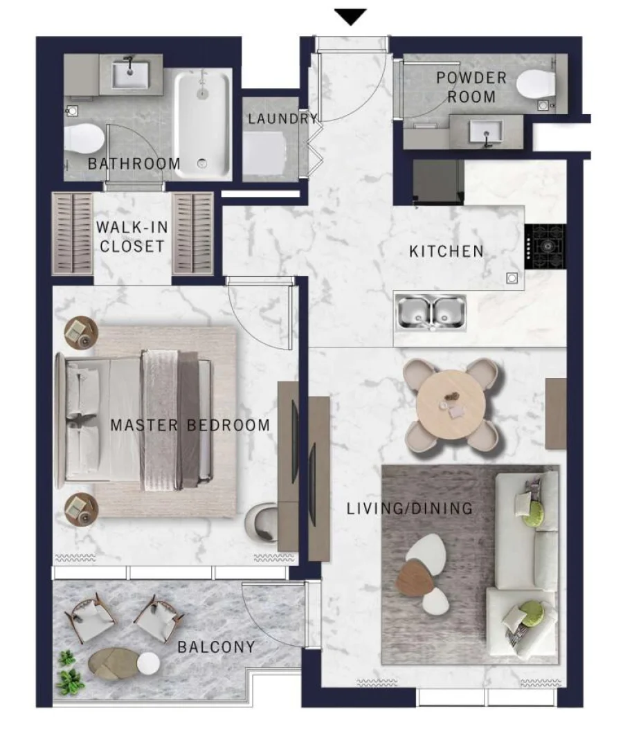 1 BR — 1 Bedroom Type 4