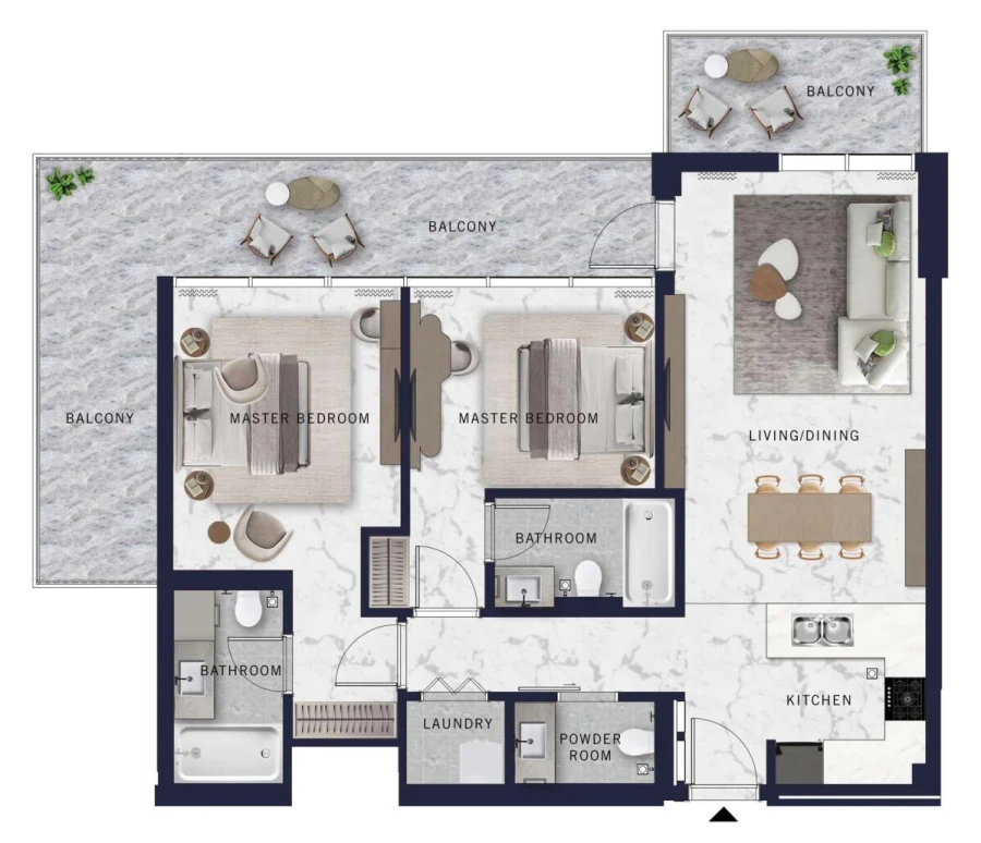 2 BR — 2 Bedroom Type 4